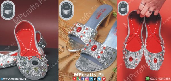 Ladies Khussa With Glass Frame - Image 2