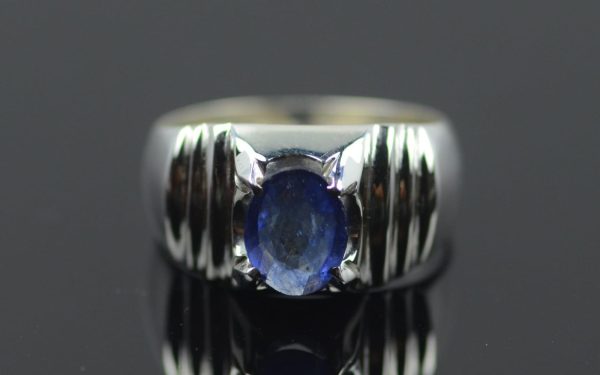 Silver Ring with Blue Stone (RBS07)