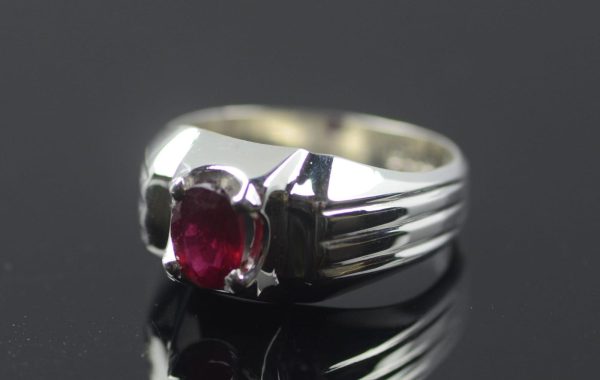 Silver Ring with Purple Stone (RPS03)