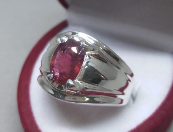 Silver Ring with Purple Stone (RPS05)