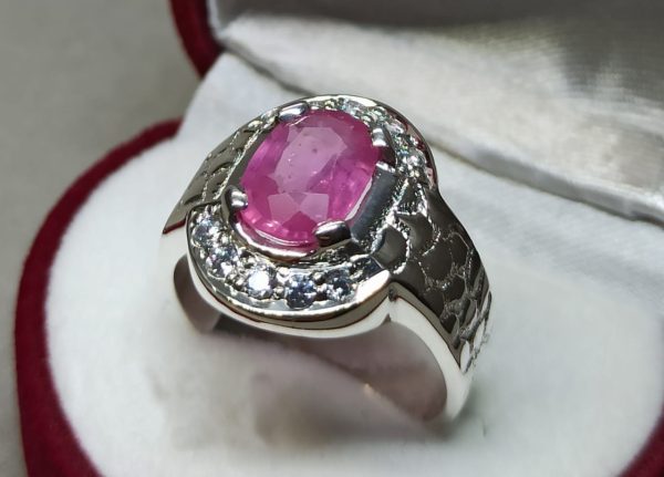 Silver Ring with Purple Stone (RPS11)