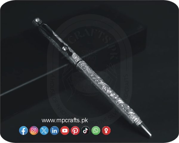 Silver Coted Single Nug Pen - Image 2
